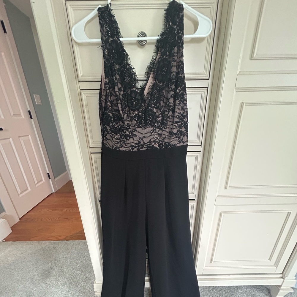 Francesca's Black Chic Jumpsuit